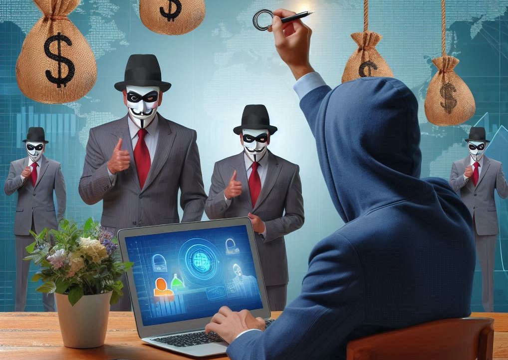 Image depicting fraudsters and scammers