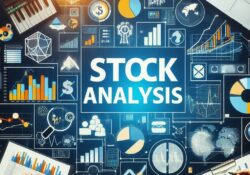 A collage of graphs charts and icons relating to finance