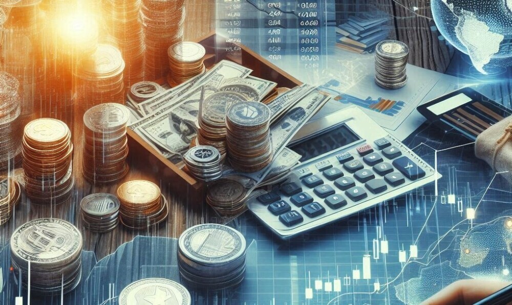 Coins and a calculator