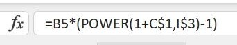 Excel POWER formula